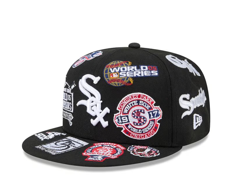 Chicaco White Sox All Over Black 59Fifty Fitted Cap - New Era