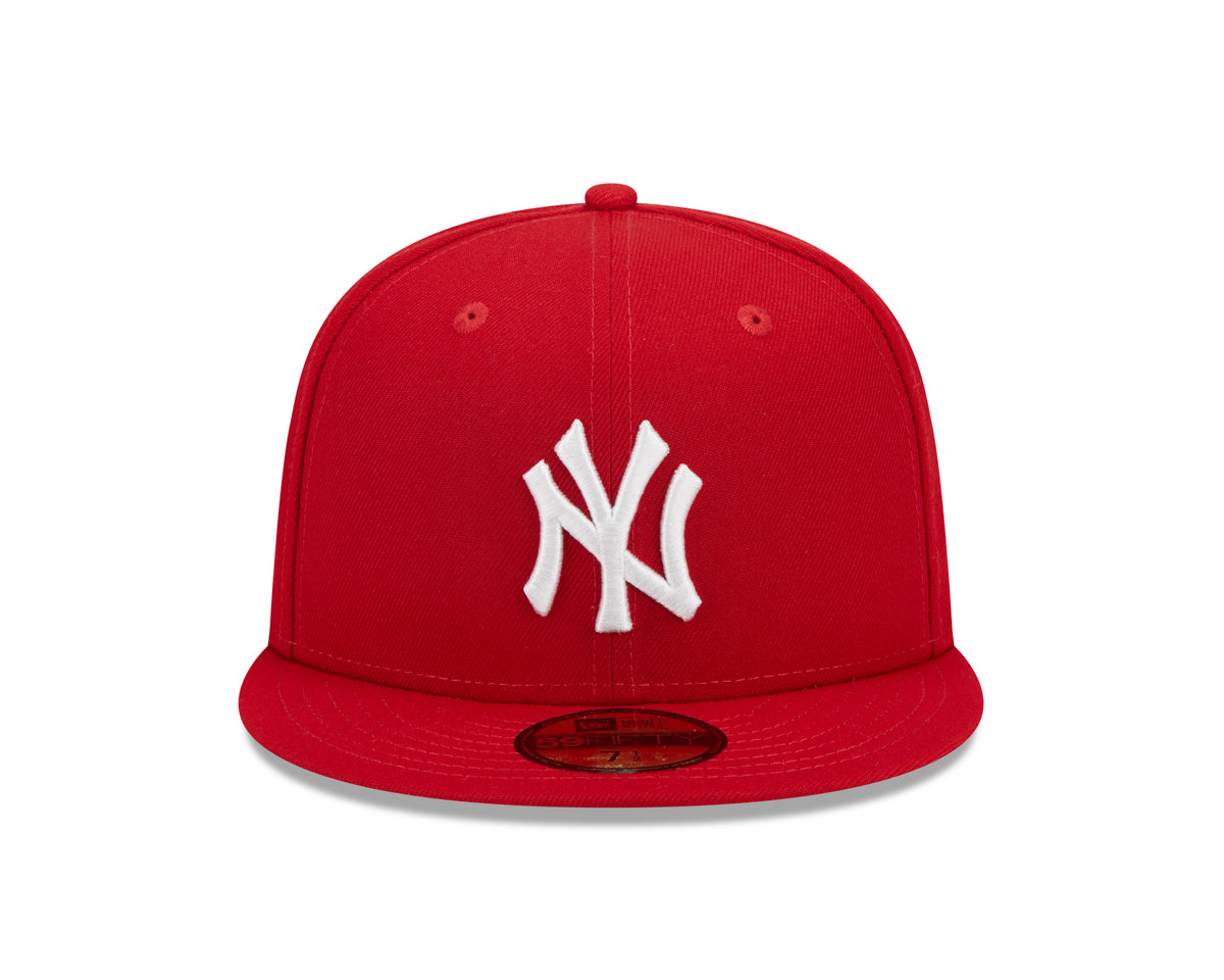 New York Yankees Scarlet Basic 59FIFTY Fitted Cap - New Era