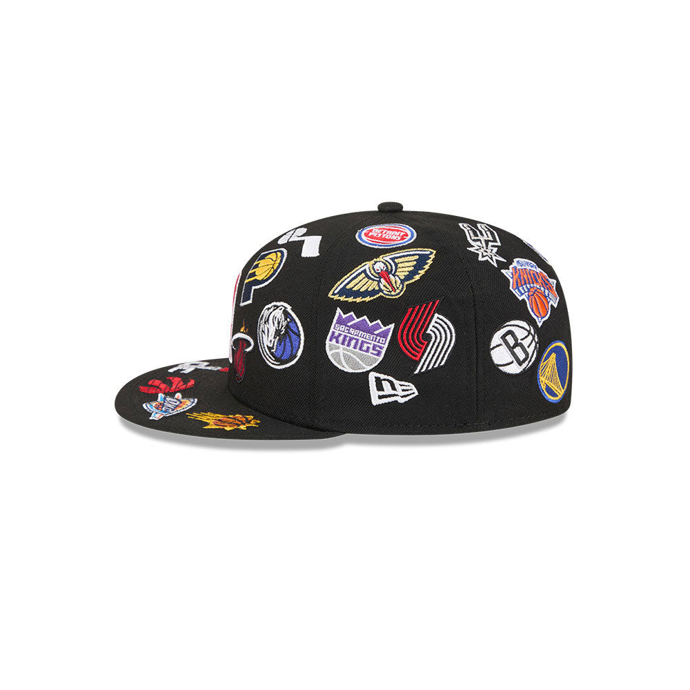 NBA Black All over 59FIFTY Fitted Cap - New Era