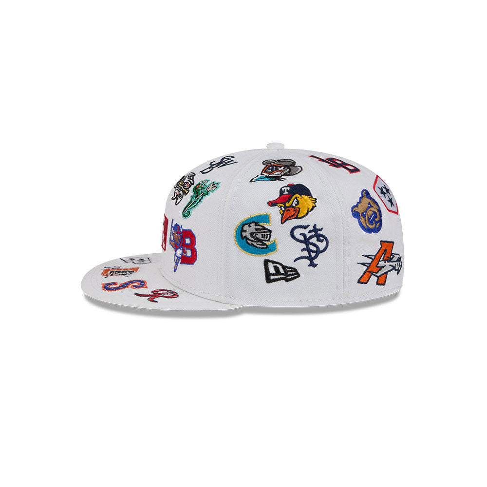 MiLB White All over 59FIFTY Fitted Cap - New Era