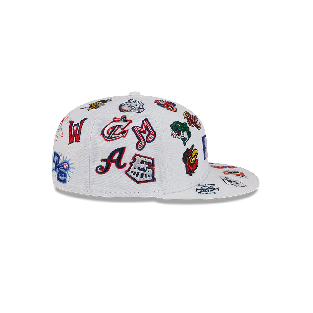MiLB White All over 59FIFTY Fitted Cap - New Era