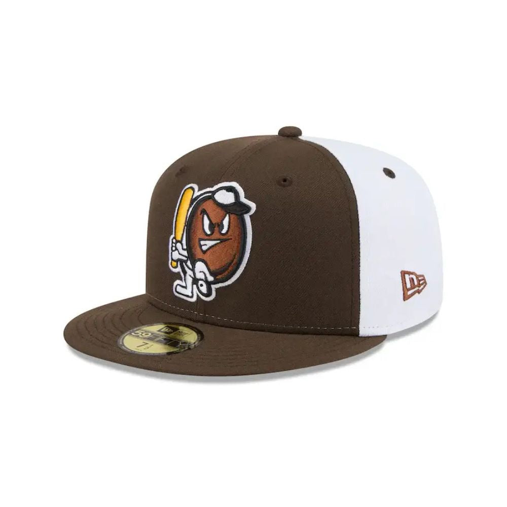 Portland Sea Dogs THEME NIGHT Brown-White-Brown Fitted Cap - New Era