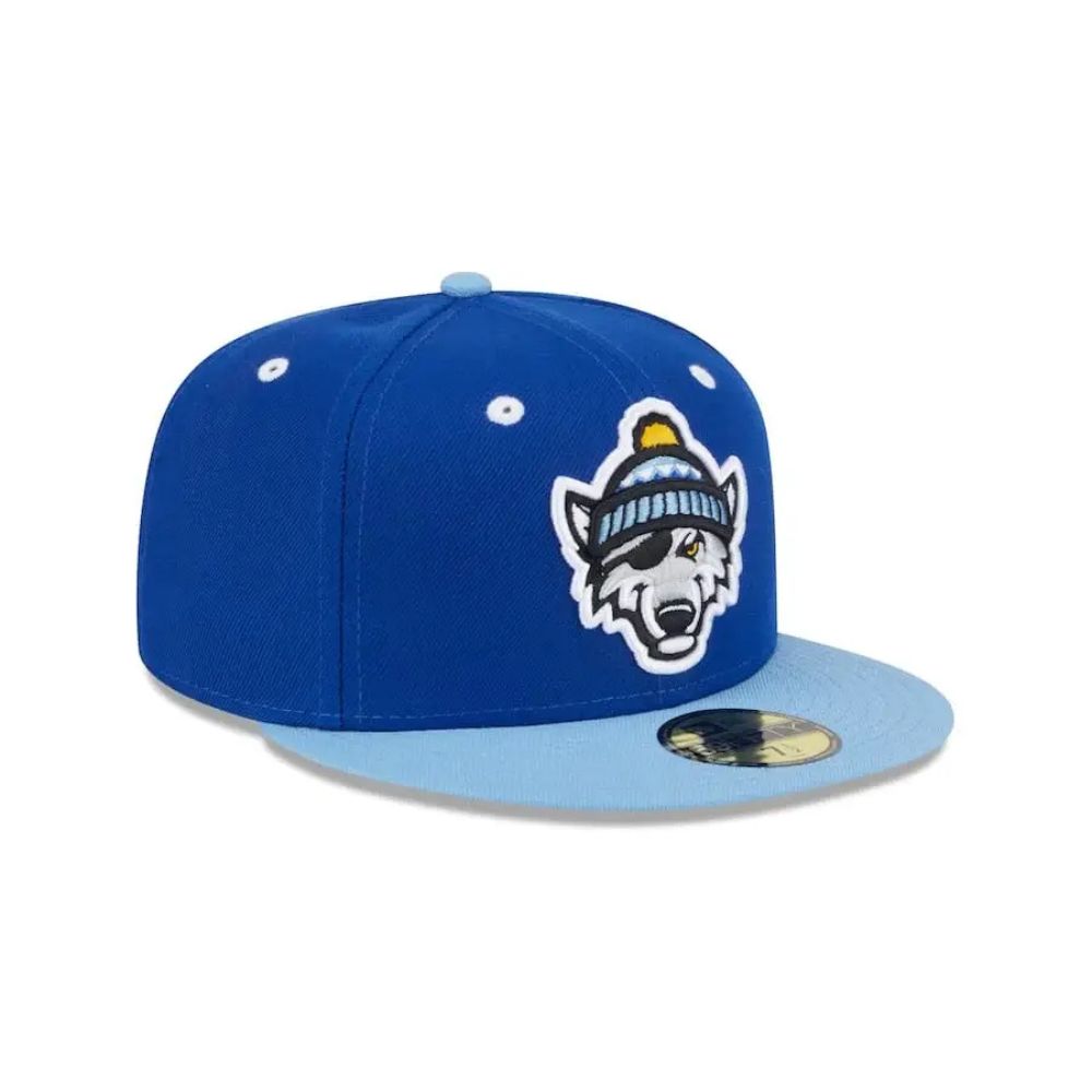 Erie SeaWolves Theme Night Snow MILB Alternate Logo 59FIFTY Fitted Cap - New Era