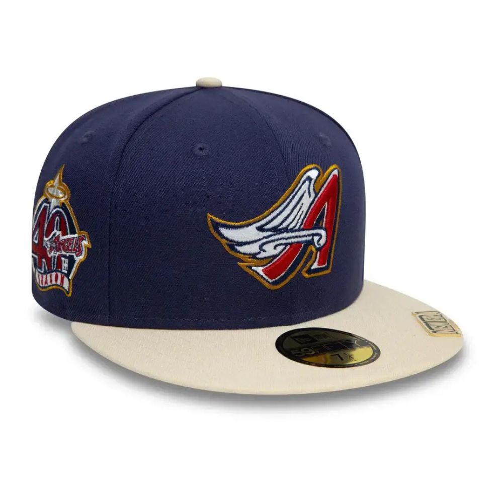 Casquette ajustée Los Angeles Angels Visor Clip Marine 59FIFTY