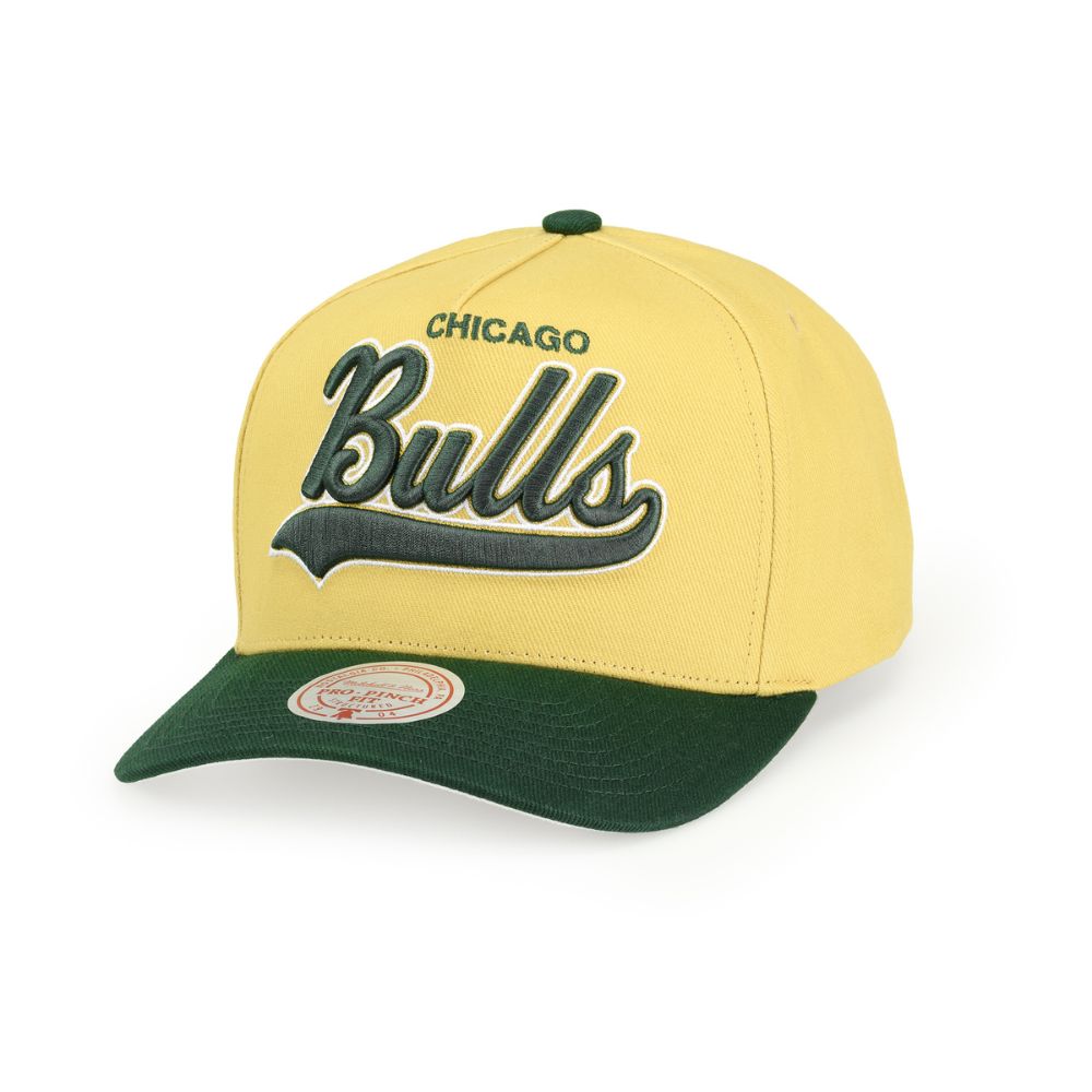 Chicago Bulls Harvest Gold Pro Crown A-Frame Adjustable - Mitchell & Ness