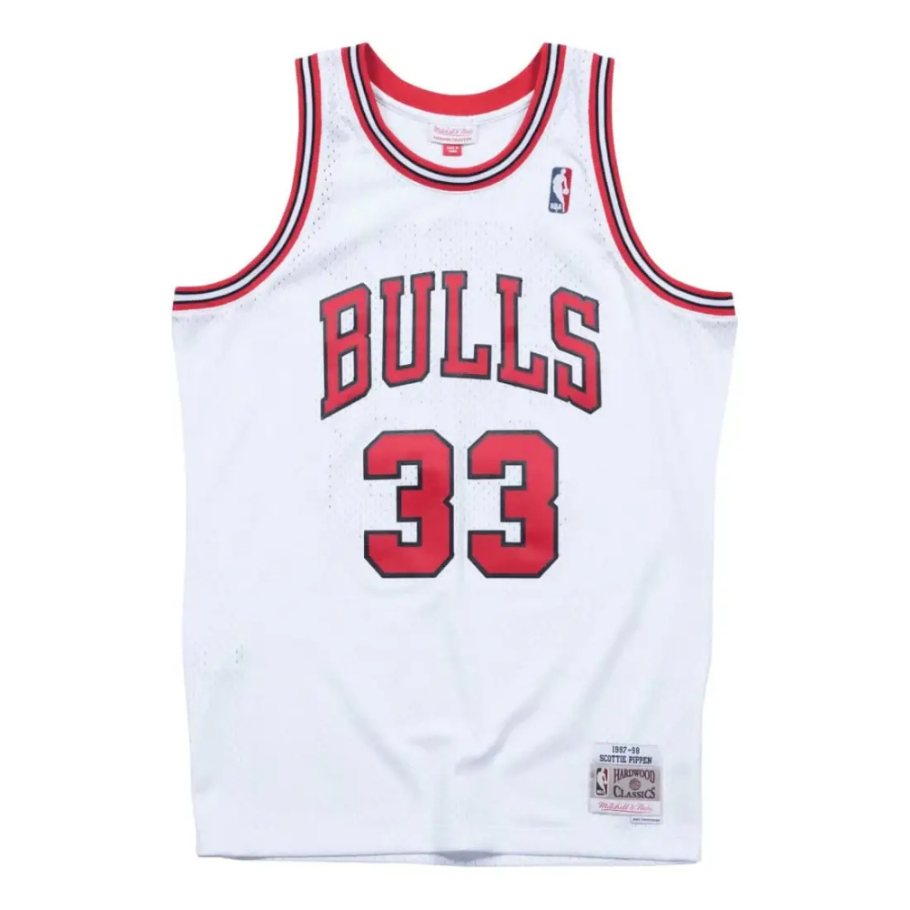 Chicago Bulls Scottie Pippen White 1997/98 Hardwood Classics Swingman Player Jersey