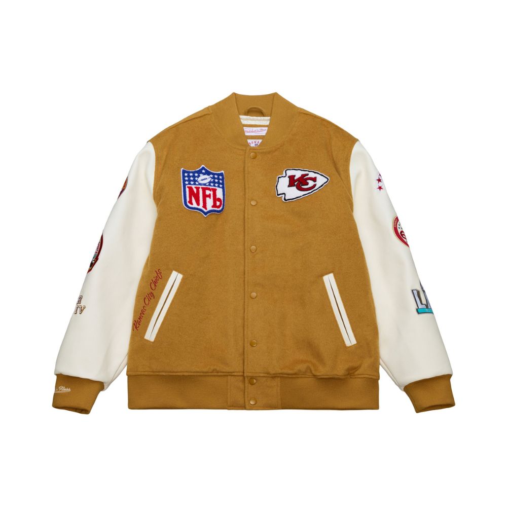 Kansas City Chiefs Dusted Varsity NFL Jacke - Mitchell&Ness