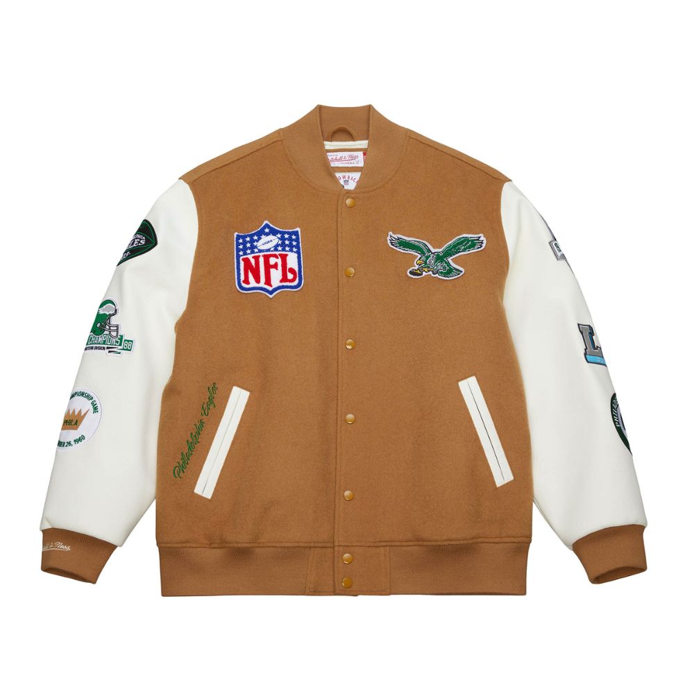 Philadelphia Eagles Dusted Varsity NFL Jacke - Mitchell&Ness