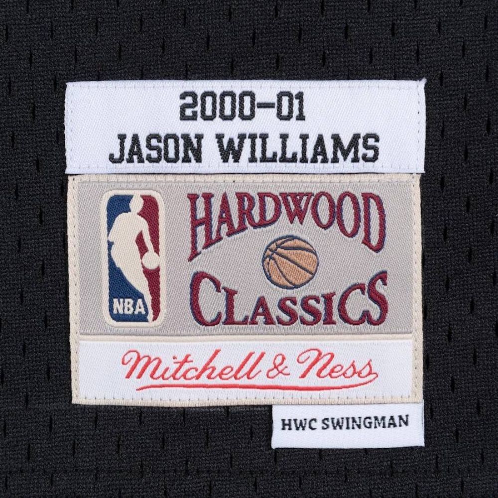 Maillot Jason Williams Black Sacramento Kings 2000/01 Hardwood Classics Swingman Player - Mitchell & Ness