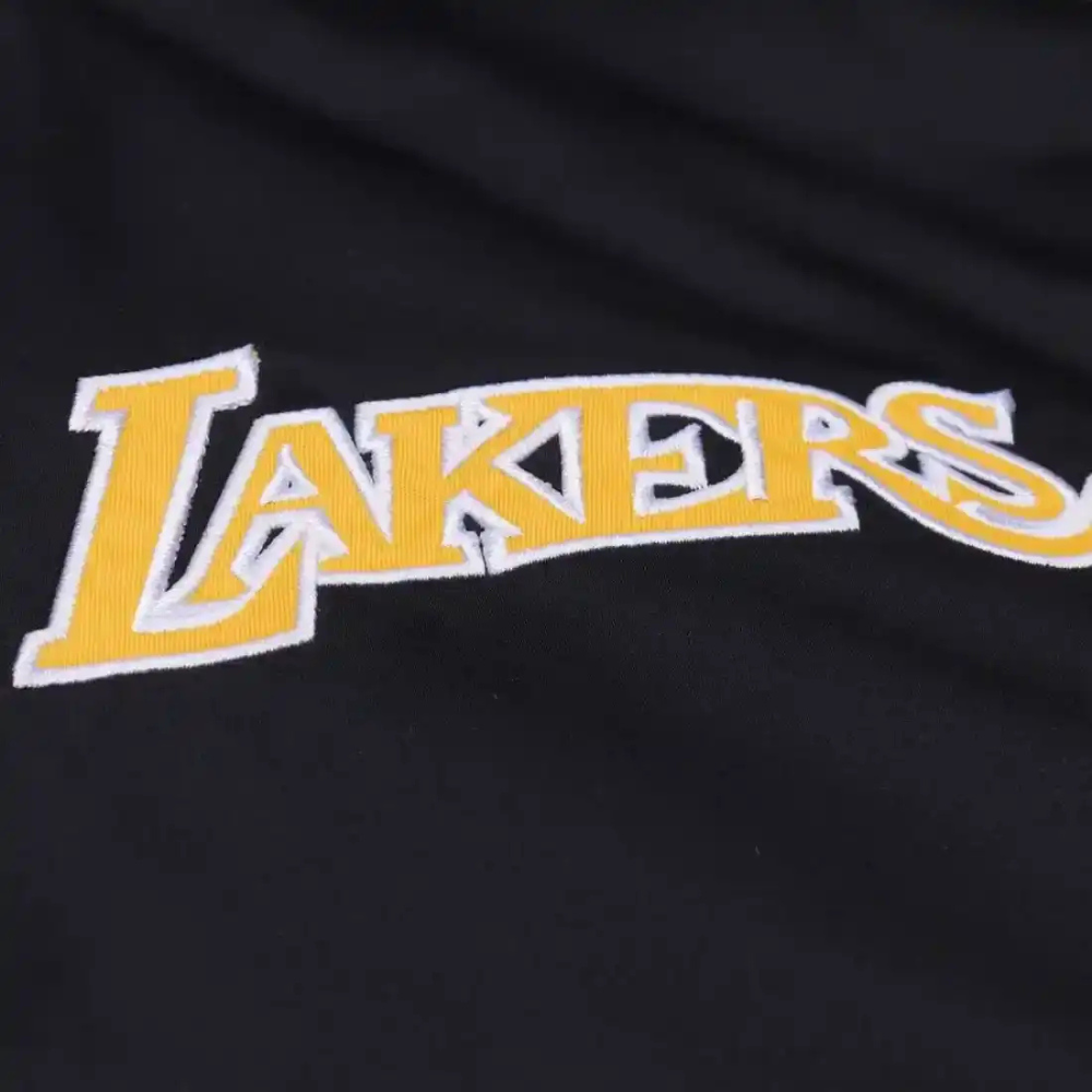Veste vintage en satin épais Los Angeles Lakers Throw it back - Mitchell&Ness