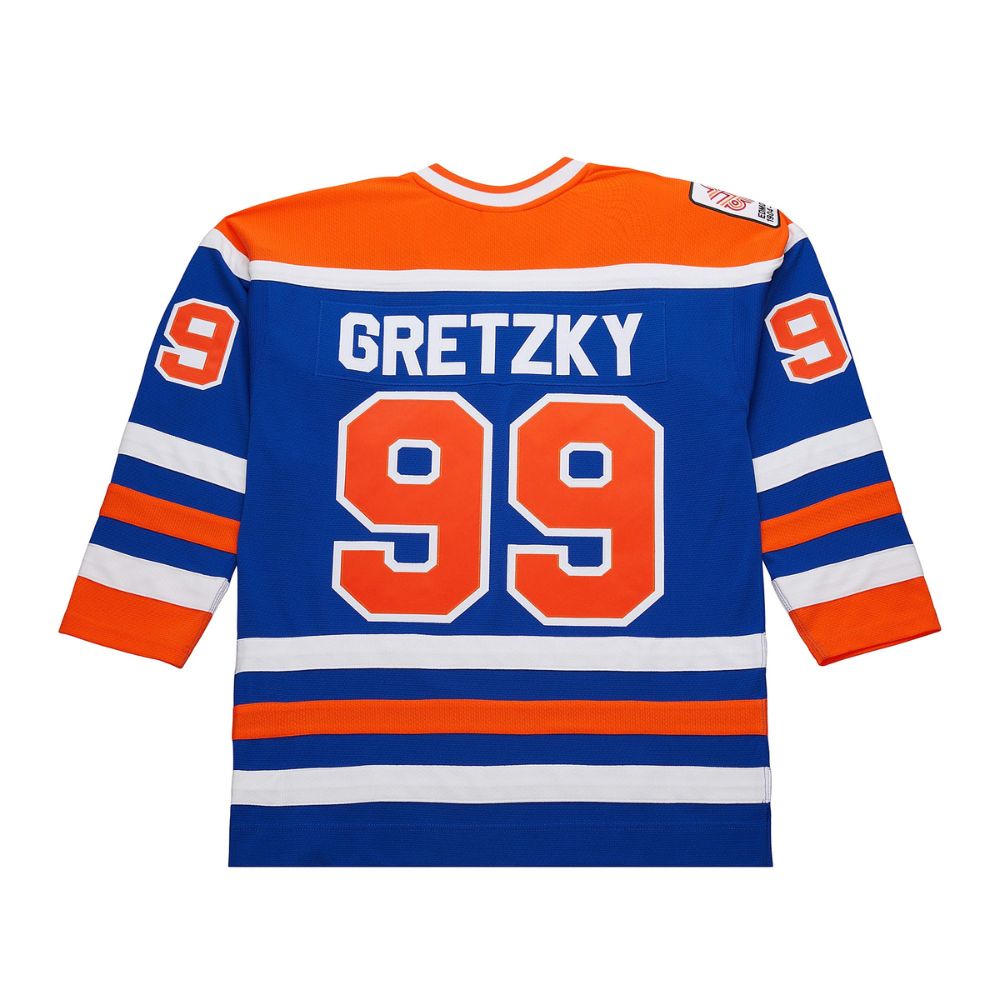 Edmonton Oilers Wayne Gretzky #99 1979-80 Royal NHL Power Play Player Jersey - Mitchell & Ness