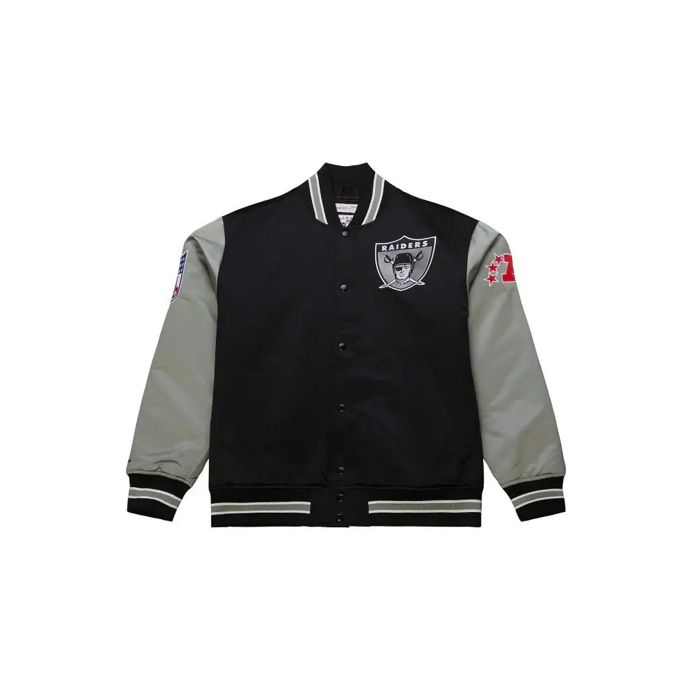 Veste en satin Las Vegas Raiders NFL Mitchell & Ness Primetime