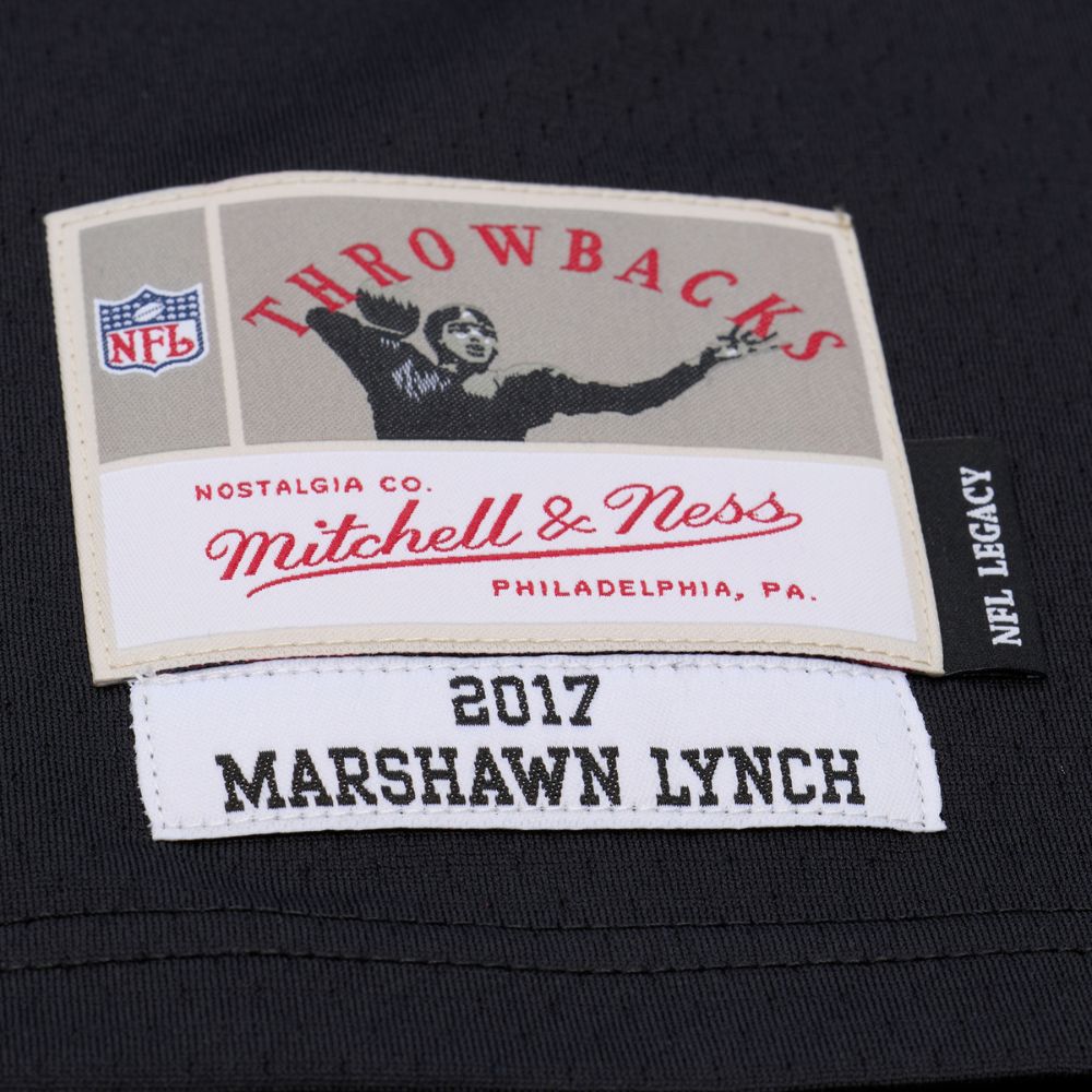 Las Vegas Raiders Marshawn Lynch #24 2017 NFL Legancy Jersey - Mitchell & Ness