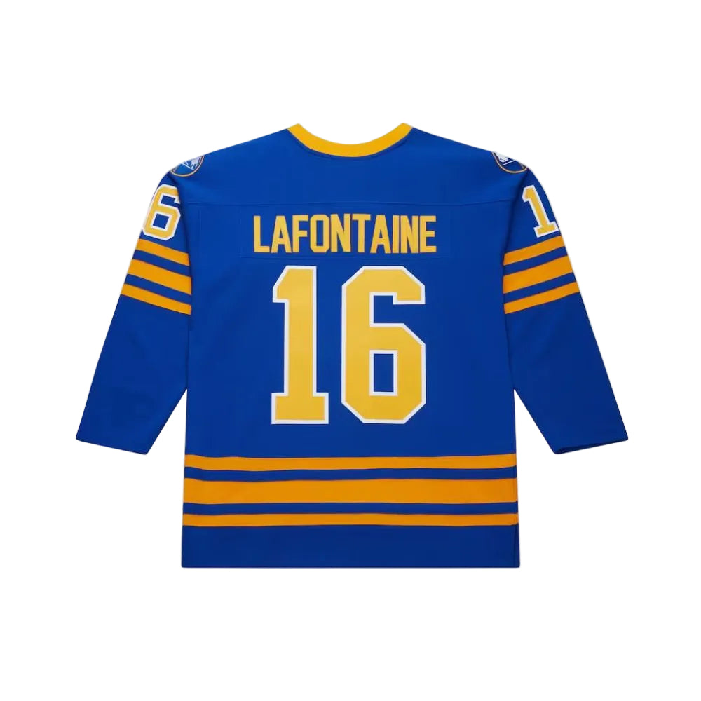 Buffalo Sabres Pat LaFontaine 1995-96 Royal Captain Power Play Jersey - Mitchell & Ness