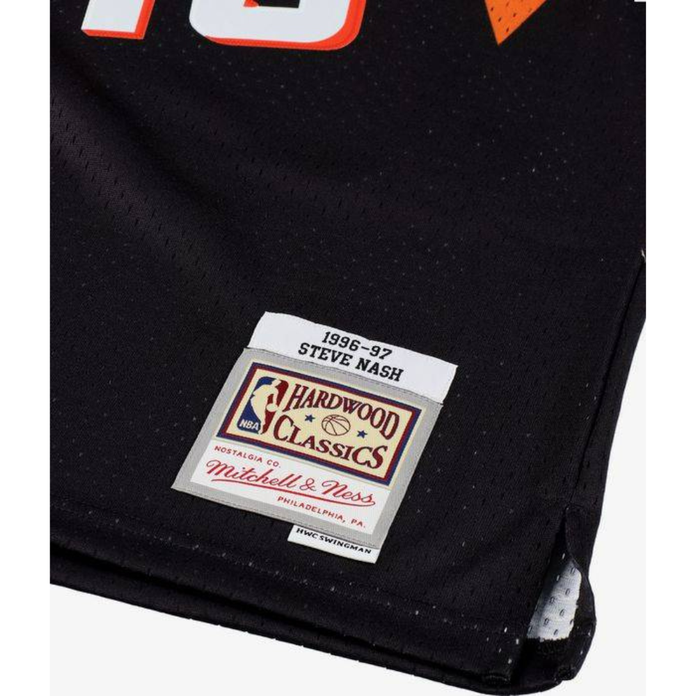 Maillot de joueur swingman Mitchell & Ness Phoenix Suns Steve Nash noir 1996/97 Hardwood Classics