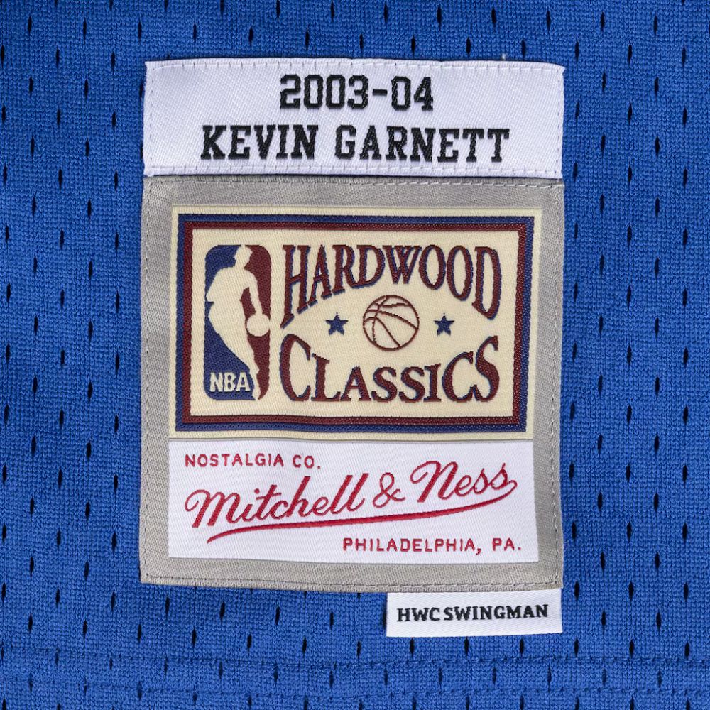 Maillot Swingman Mitchell & Ness Kevin Garnett des Minnesota Timberwolves, saison 2003/04 - collection Hardwood Classics