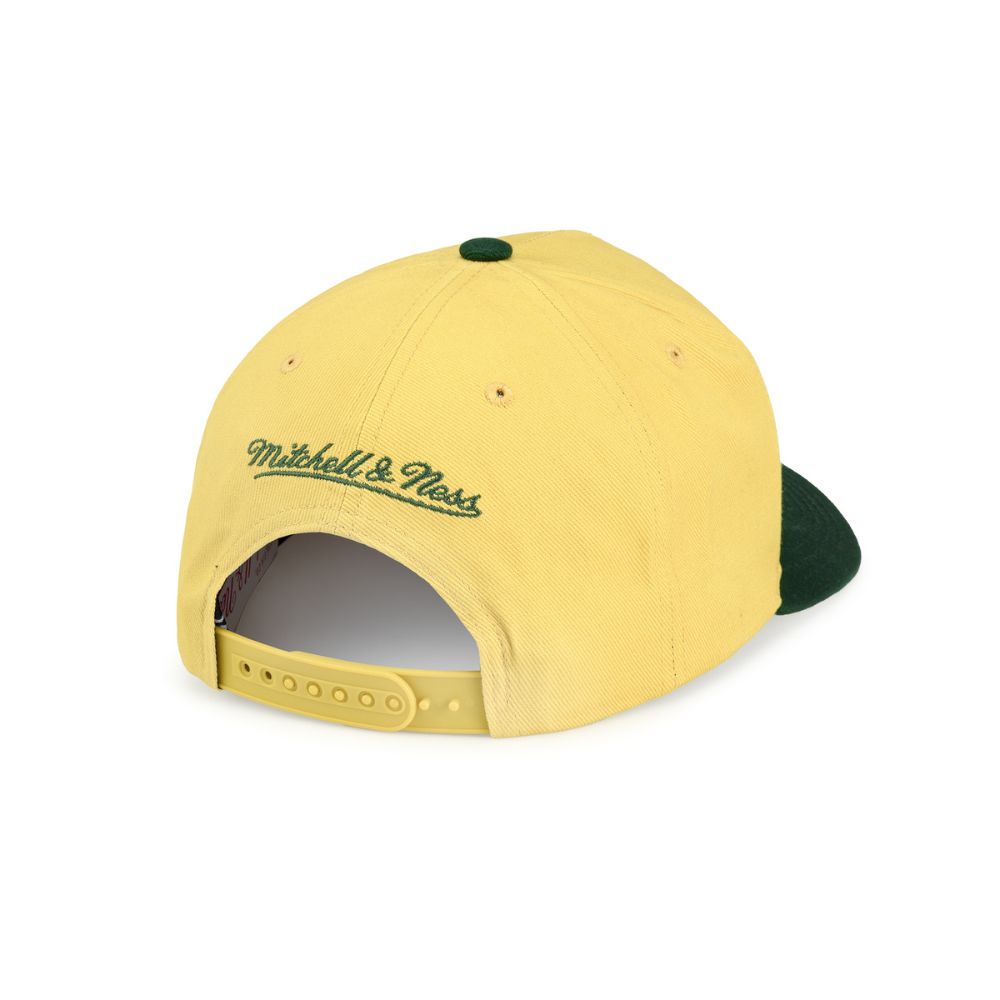 Golden State Warriors Harvest Gold Pro Crown A-frame Adjustable - Mitchell & Ness