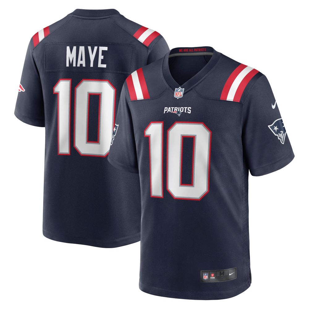 New England Patriots Drake Maye #10 Heimtrikot