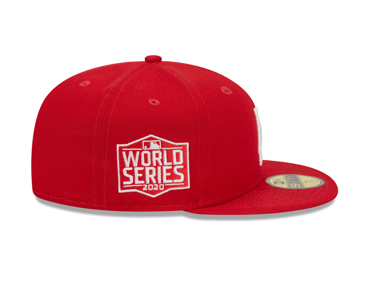 Los Angeles Dodgers Scarlet Basic 59FIFTY Fitted Cap - New Era