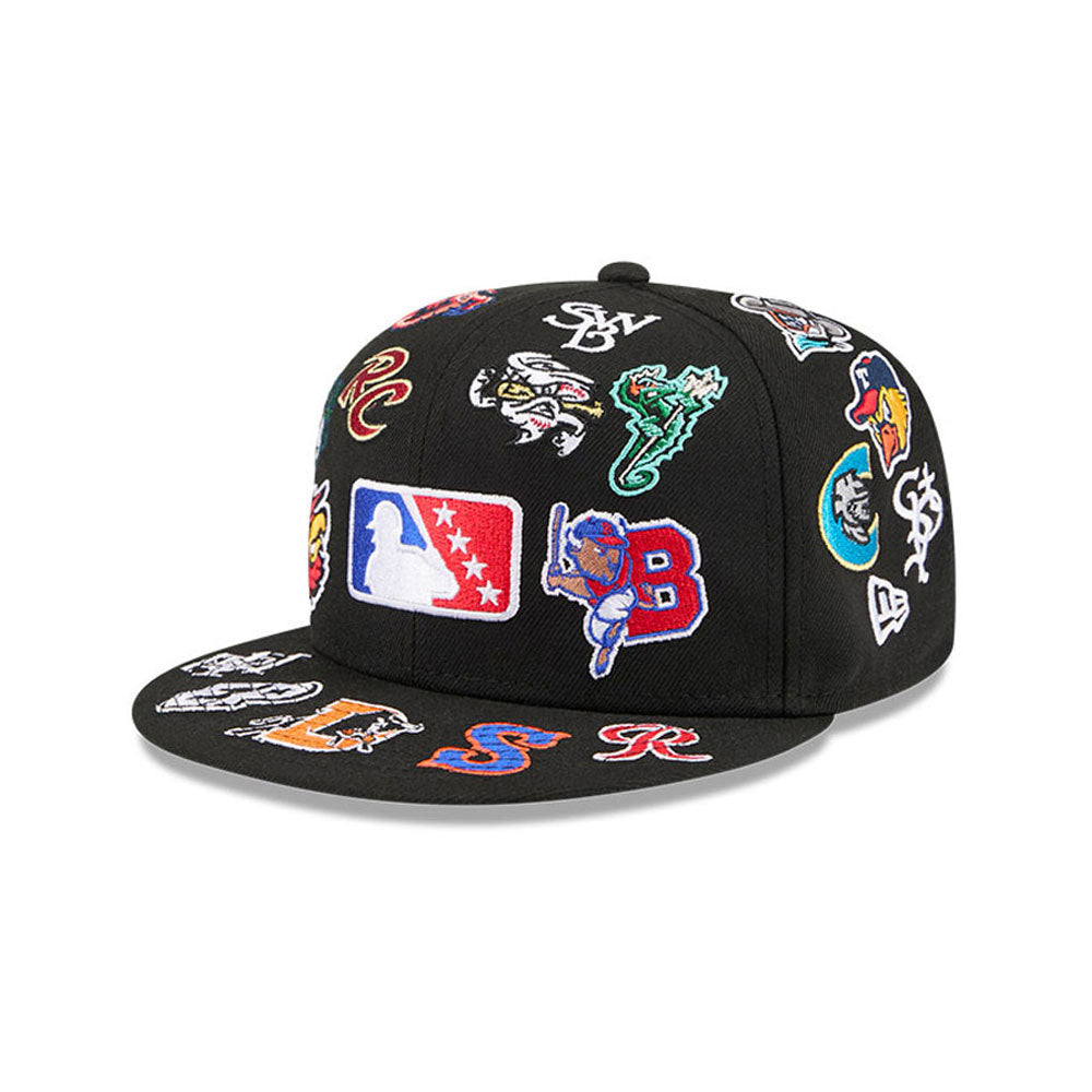 MiLB Black All over 59FIFTY Fitted Cap - New Era