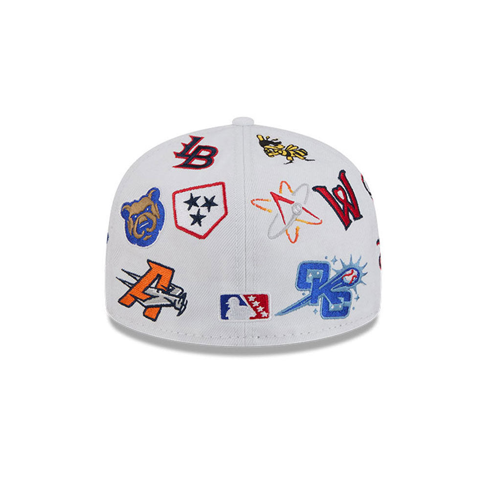 MiLB White All over 59FIFTY Fitted Cap - New Era