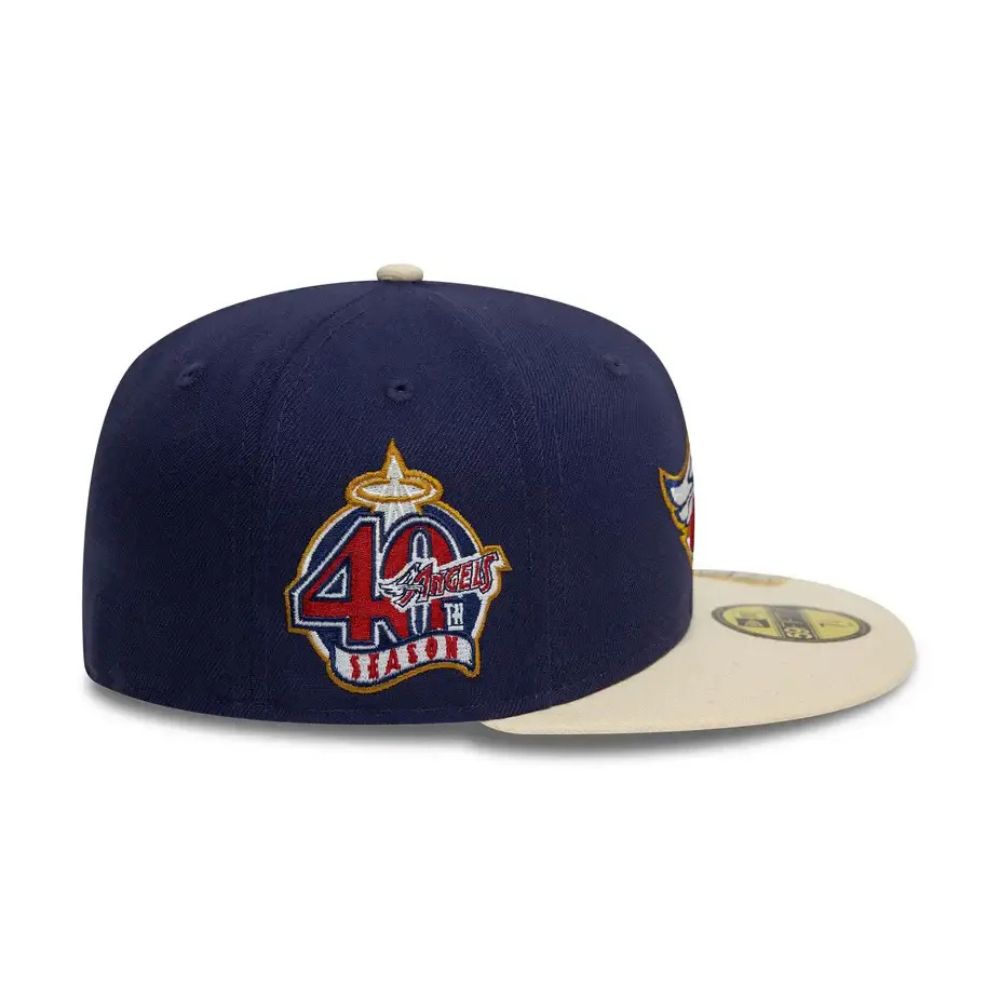 Casquette ajustée Los Angeles Angels Visor Clip Marine 59FIFTY
