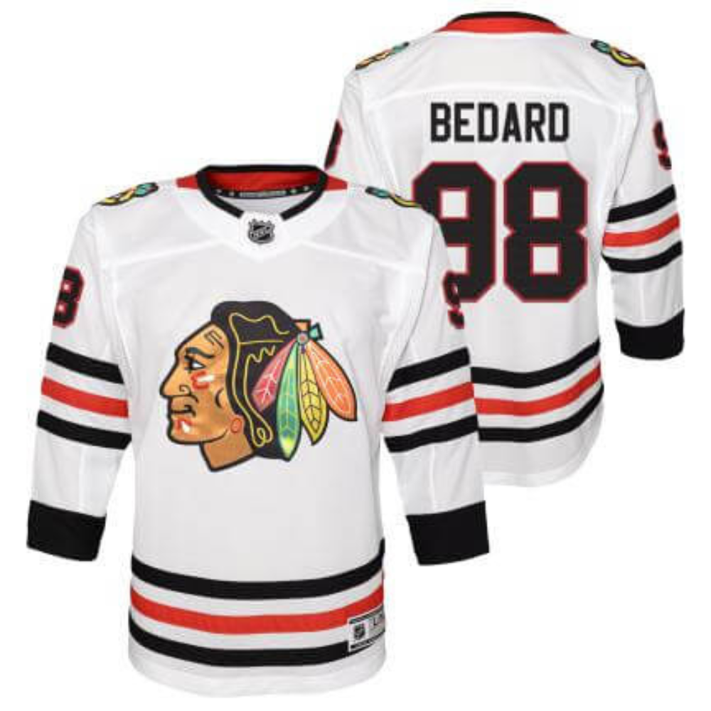 Chicago Blackhawks Connor Bedard Away Replica Player Youth Jersey