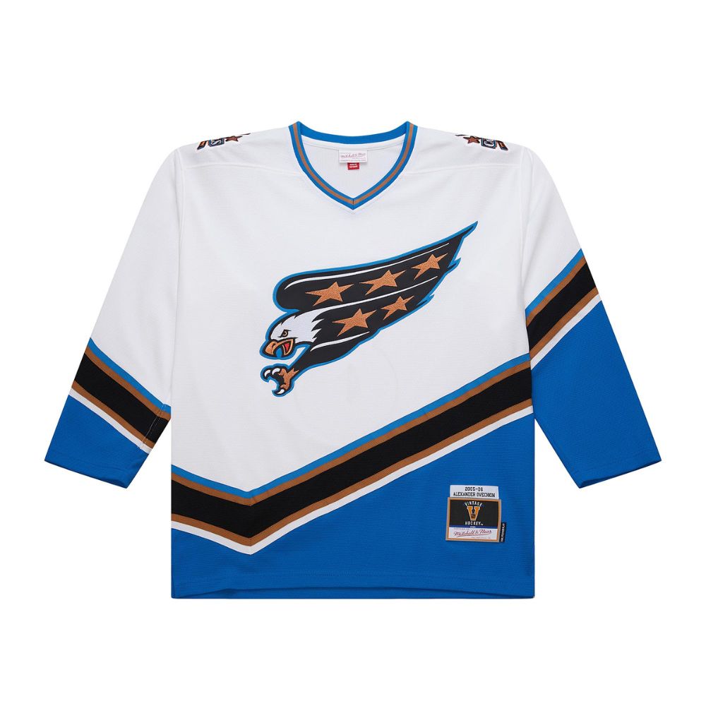 Washington Capitals Alexander Ovechkin #8 White 2005/06 Power Play Player Jersey - Mitchell & Ness