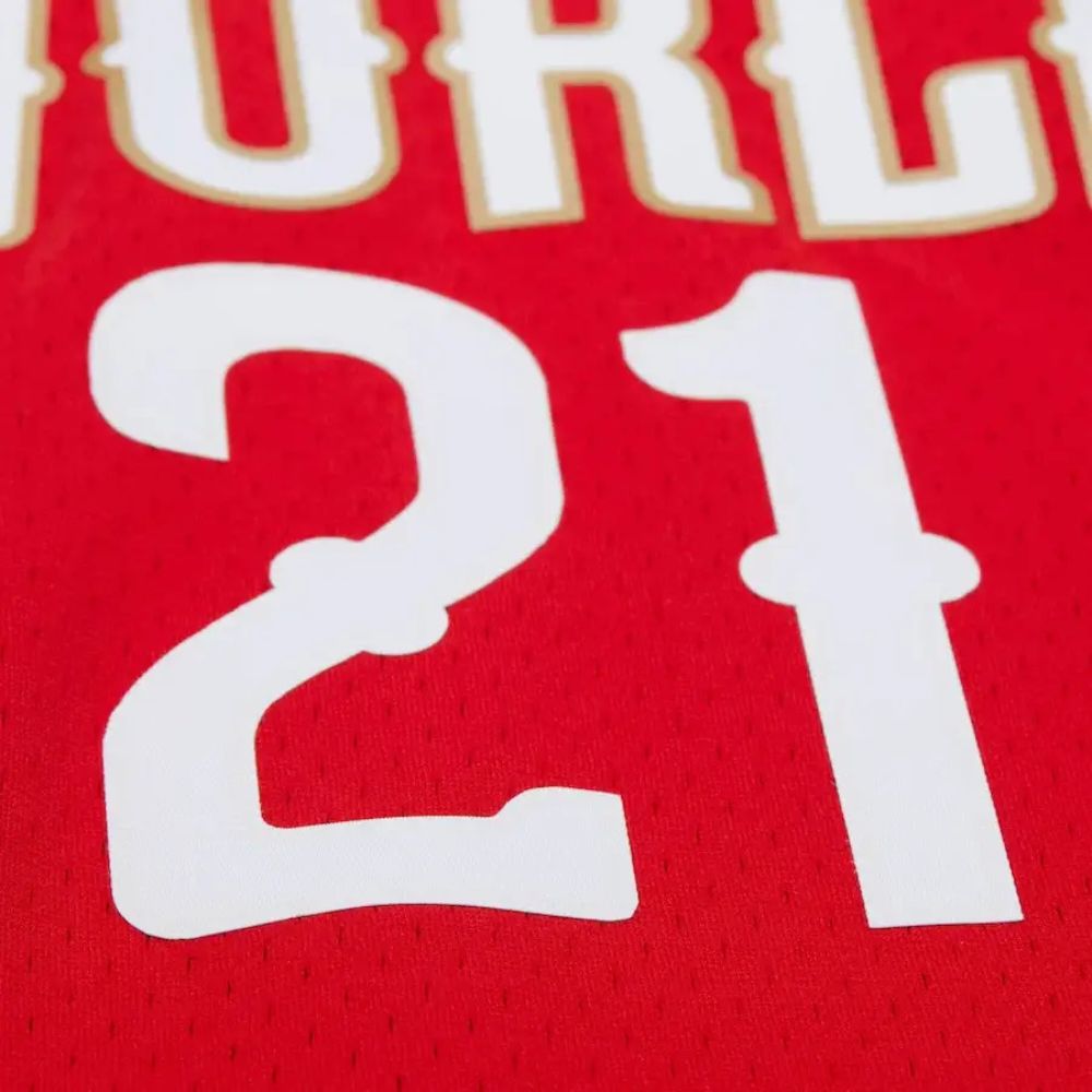 Maillot Swingman Joel Embiid Rouge NBA Rising Stars Game 2017 - Mitchell & Ness
