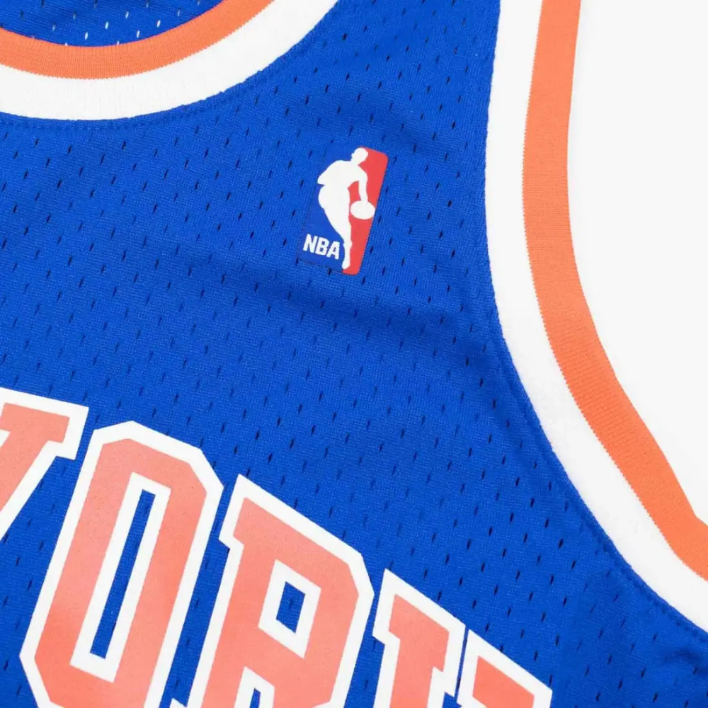 Maillot de joueur New York Knicks Patrick Ewing Blue 1991/92 Hardwood Classics Swingman