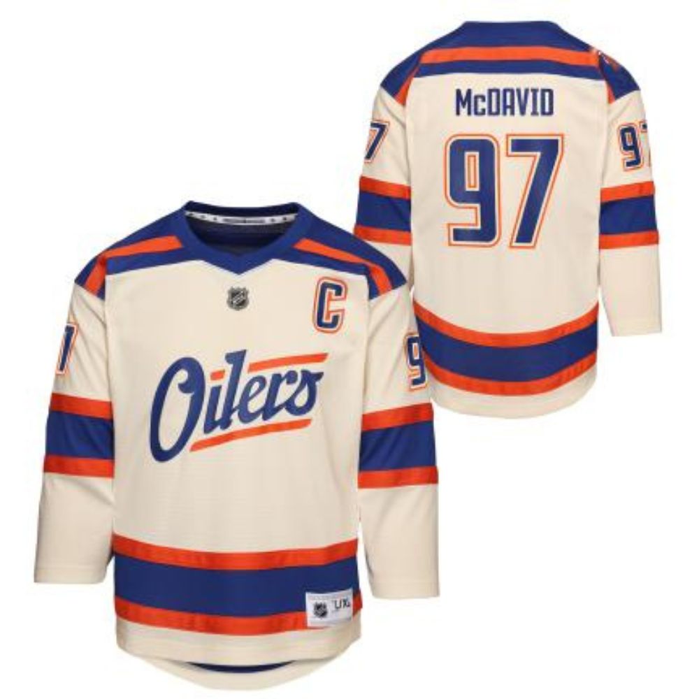 Edmonton Oilers Connor McDavid Replica Youth Jersey