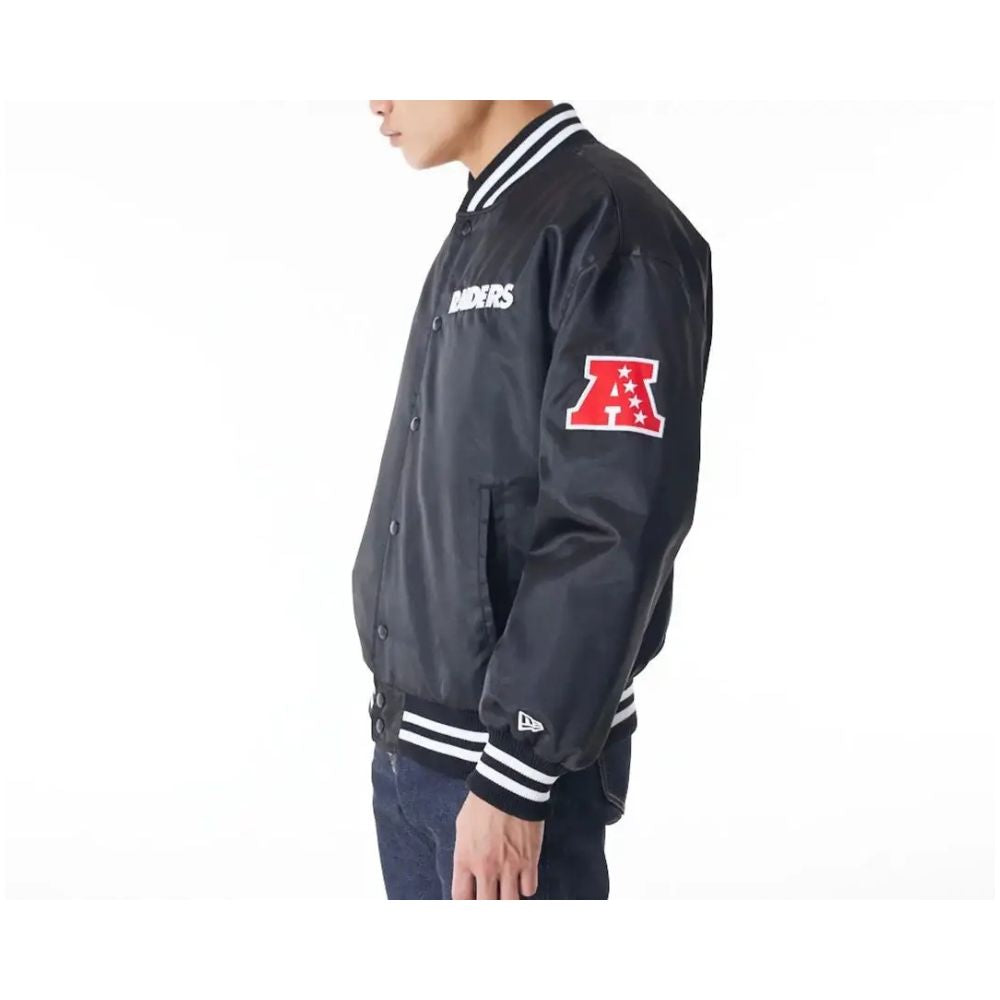 Blouson aviateur en satin Las Vegas Raiders NFL New Era