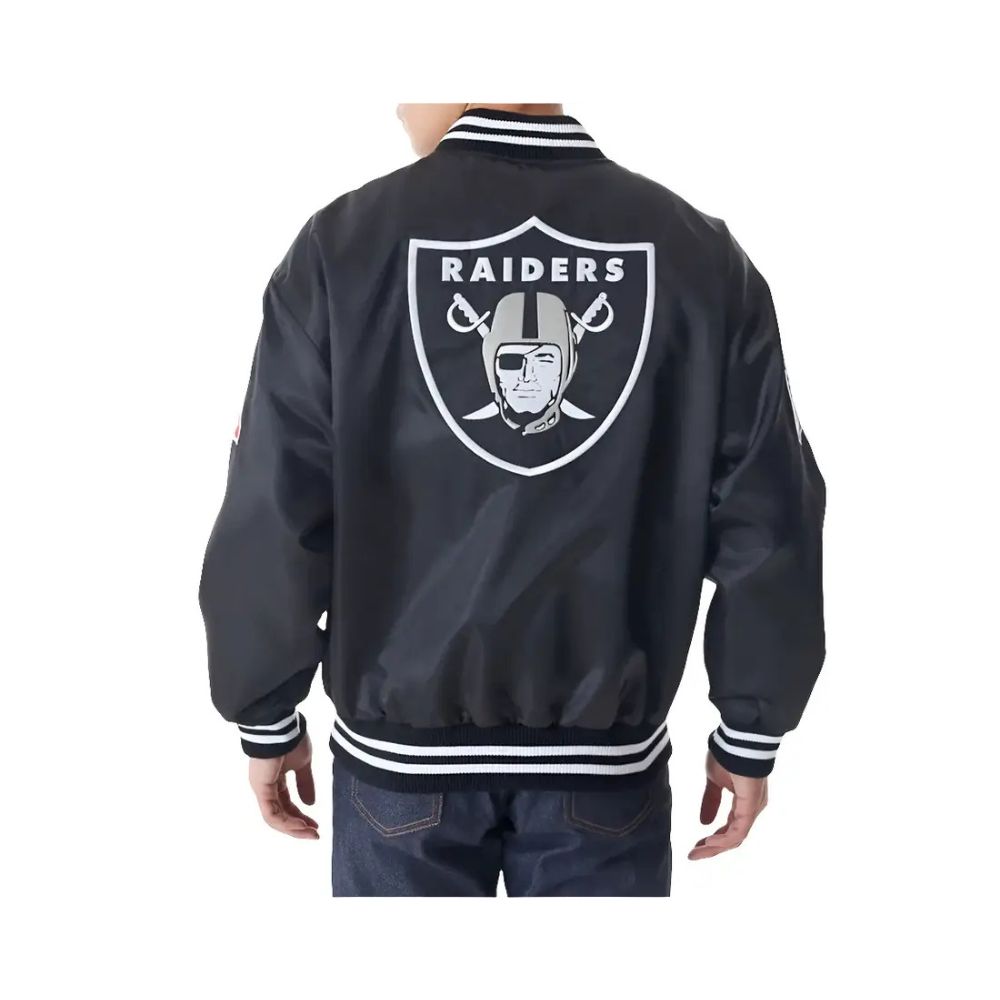 Blouson aviateur en satin Las Vegas Raiders NFL New Era