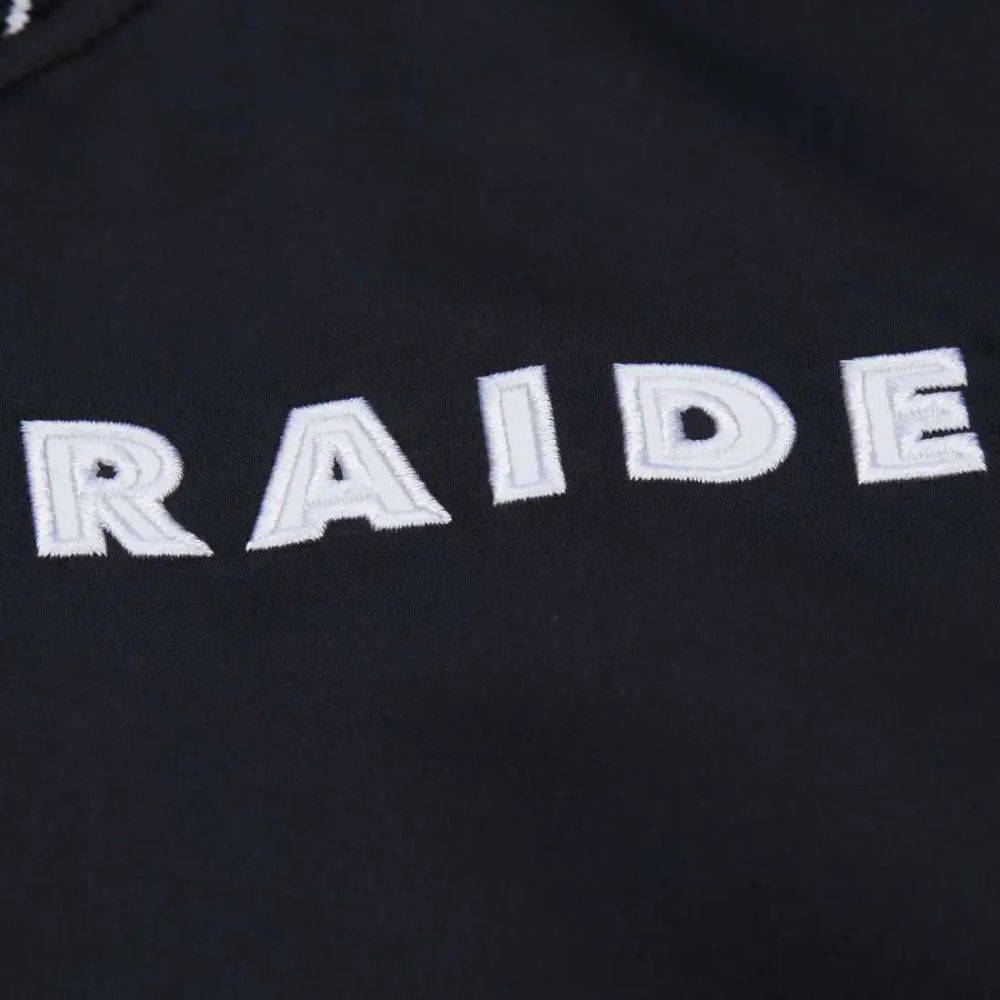Blouson vintage en satin épais Las Vegas Raiders Throw it back - Mitchell&Ness