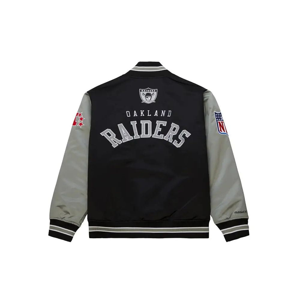 Veste en satin Las Vegas Raiders NFL Mitchell & Ness Primetime