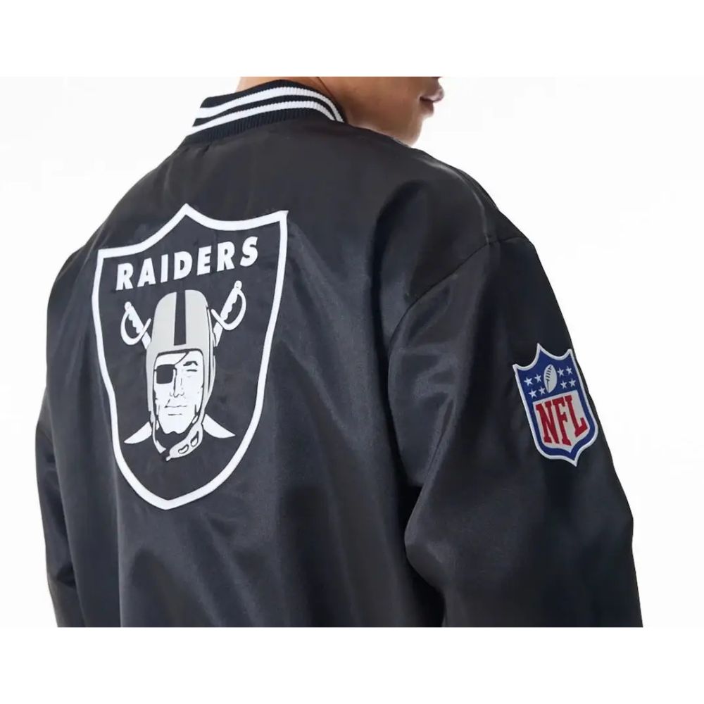 Blouson aviateur en satin Las Vegas Raiders NFL New Era