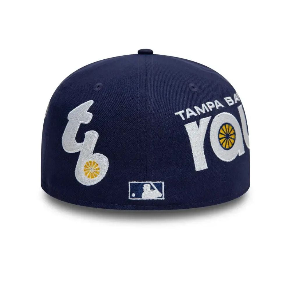 Casquette ajustée 59FIFTY imprimée intégrale des Tampa Bay Rays MLB - New Era