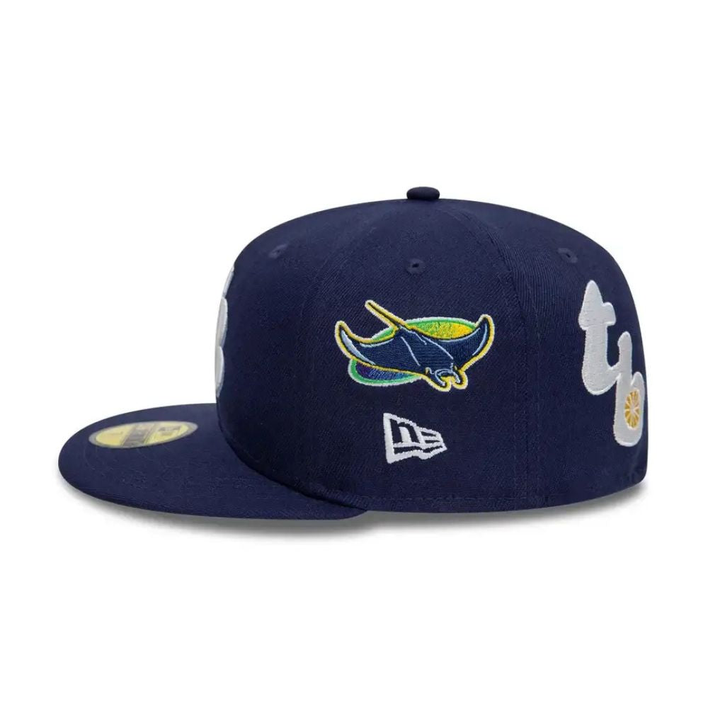 Casquette ajustée 59FIFTY imprimée intégrale des Tampa Bay Rays MLB - New Era